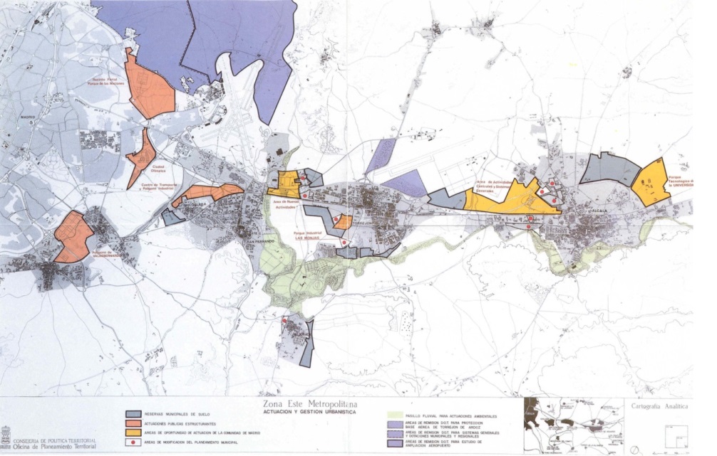 TERRAVANZA - Infraestructuras y Planeamiento Territorial_Ordenación de un Corredor Subregional. (Fuente: Terán, 1999)